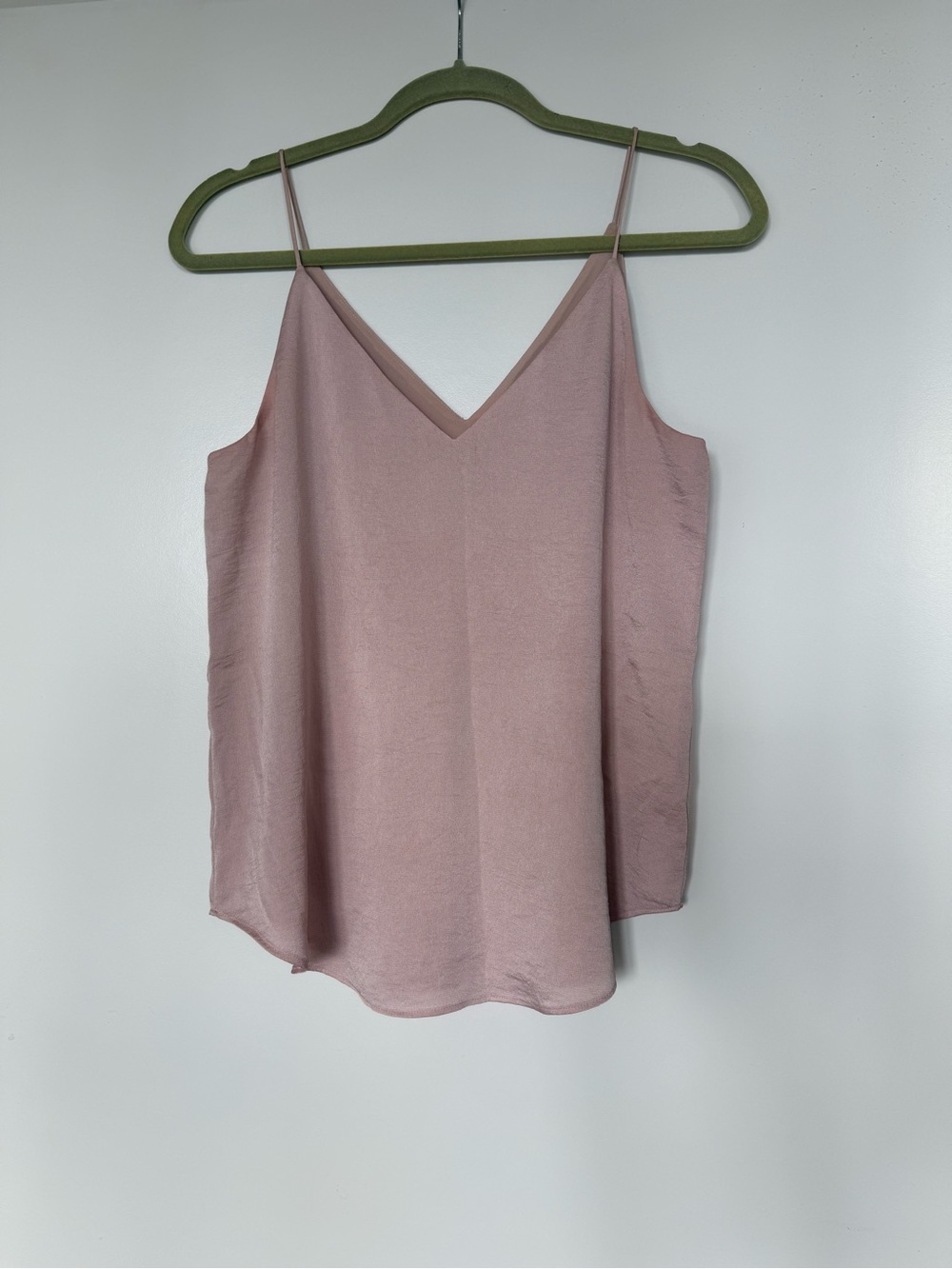 Express Blush Pink Satin V-Neck Cami